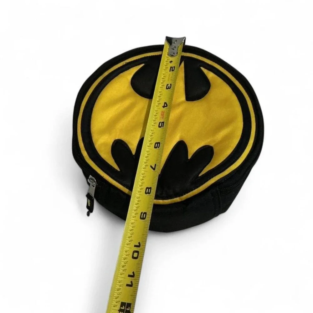 Batman Lunch Bag‎ Kids OS Black Yellow Excellent Insulated Round Logo Bag